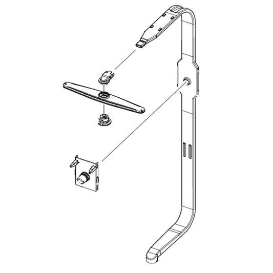 DD82-01751A Samsung Dishwasher Duct Assembly