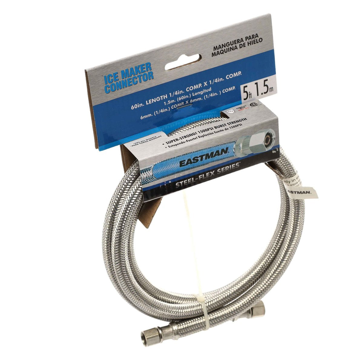 41033 5' Stainless Steel Ice Maker Supply Line