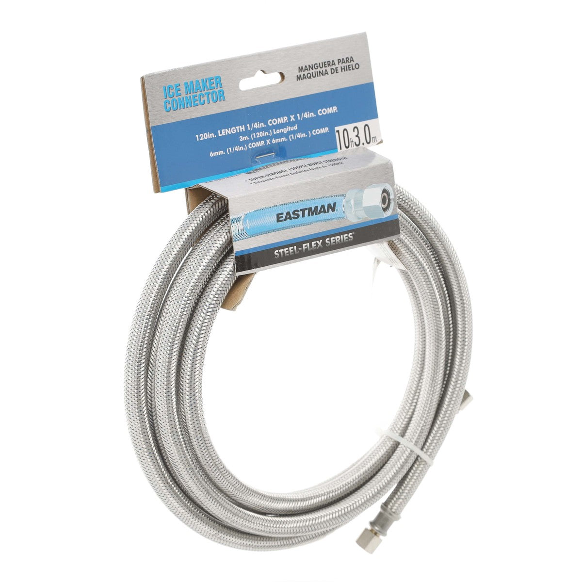 41036 10' Stainless Steel Ice Maker Supply Line