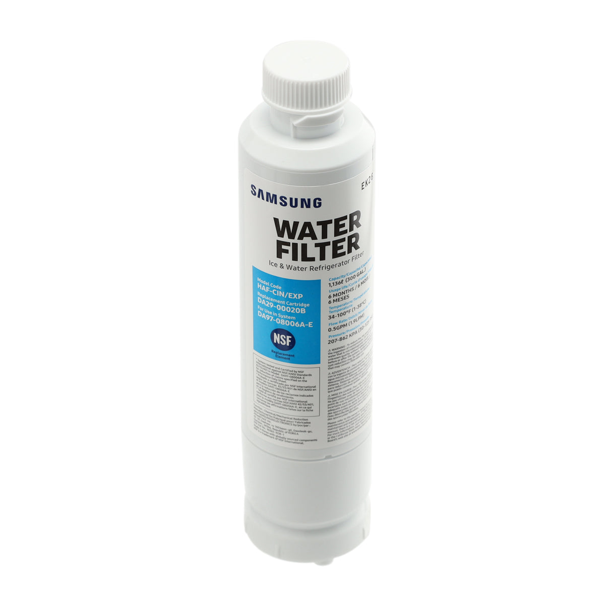 Samsung DA29-00020B HAF-CIN/EXP Side-by-Side & French Door Refrigerator Water Filter