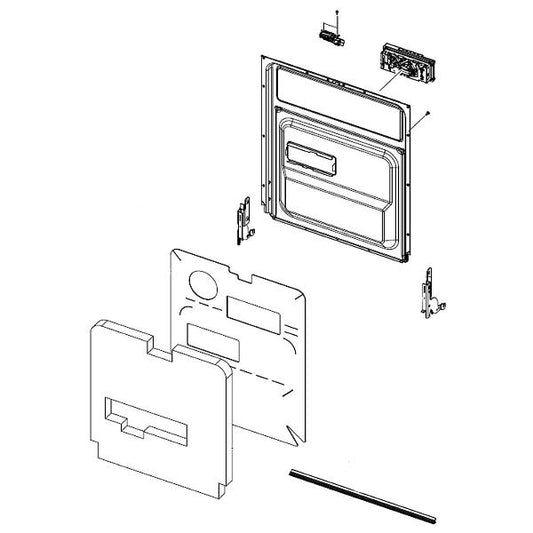 DD97-00607B Samsung Dishwasher Door Inner Assembly