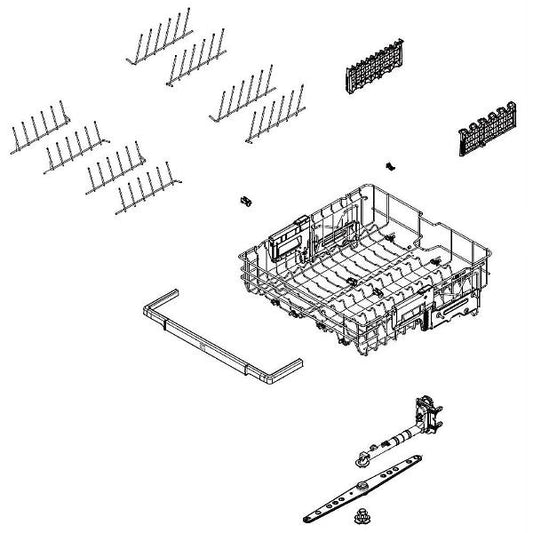 AHB73129201 LG Rack Assembly