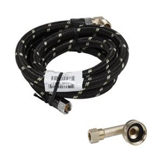 Whirlpool W10278635RP 6 FT BRAIDED HOSE W 3/8 & 3/