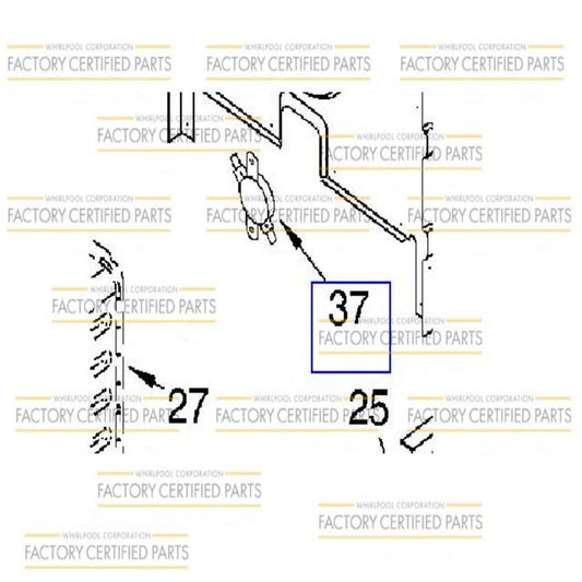 WP9759242 Whirlpool Range Oven Limit Thermostat