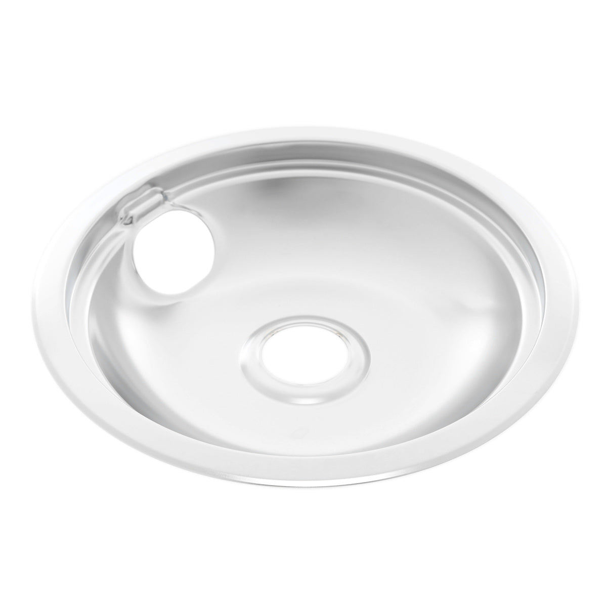 WPW10196405 Whirlpool Stove Drip Bowl - 8" Chrome