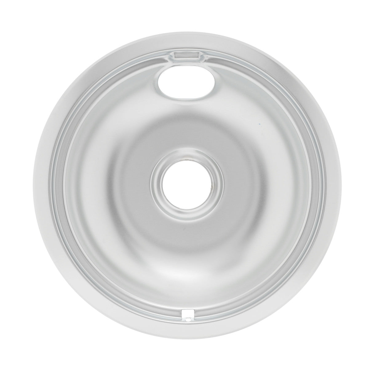 WPW10196405 Whirlpool Stove Drip Bowl - 8" Chrome