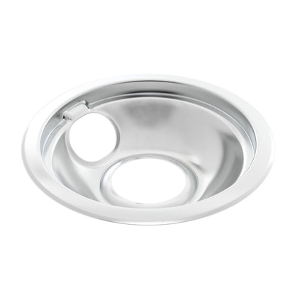 WPW10196406 Whirlpool Stove Drip Bowl - 6" Chrome