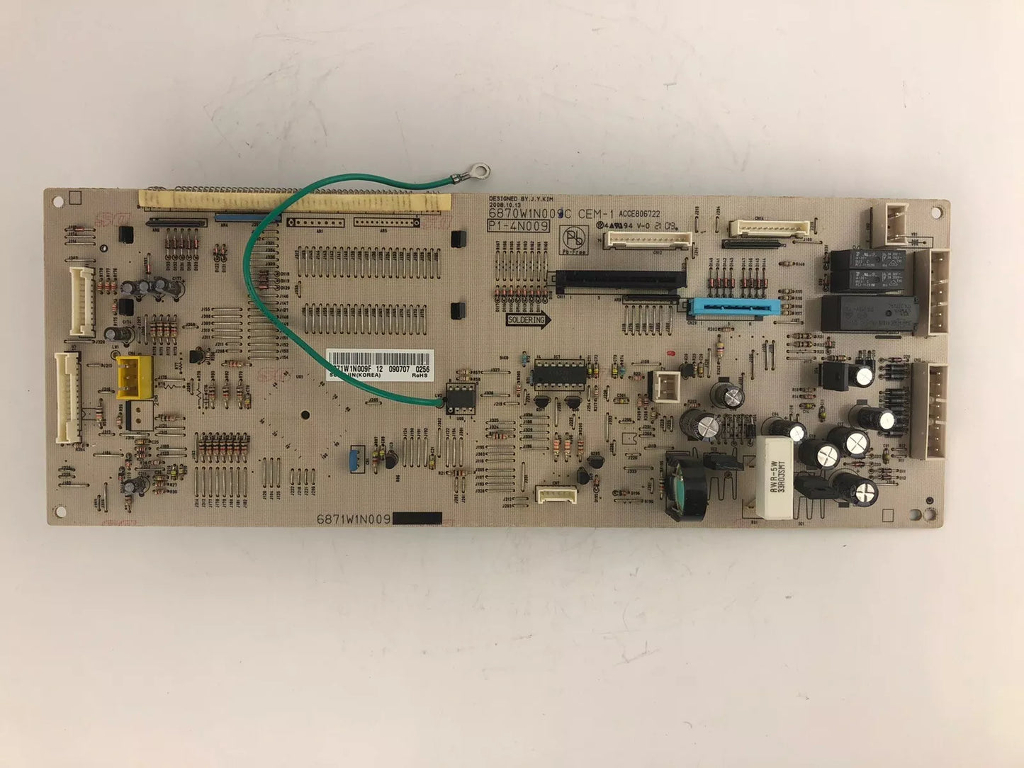 6871W1N009F LG Range Stove Oven Display Control Board, PCB Main Assembly